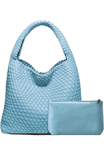 GENERAL Woven Bag Purses and Handbags, Woven Vegan Leather Bag For Women, Wov...