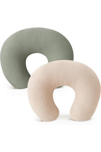 STARSTAR Soft and cute pure cotton nursing pillowcases, suitable for newborn ...