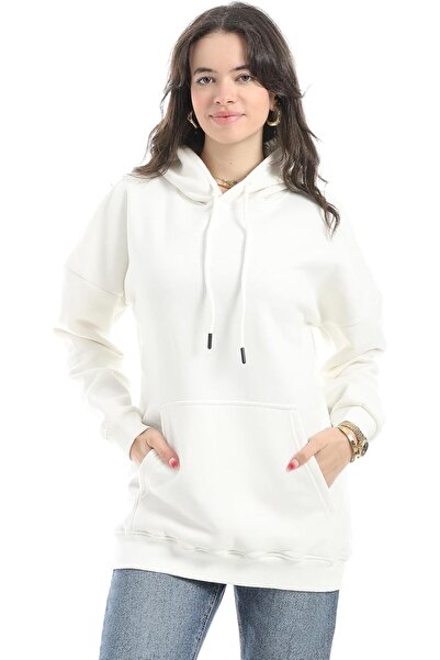 andora womens Fleeced Plain-36W24W30324 Sweatshirt