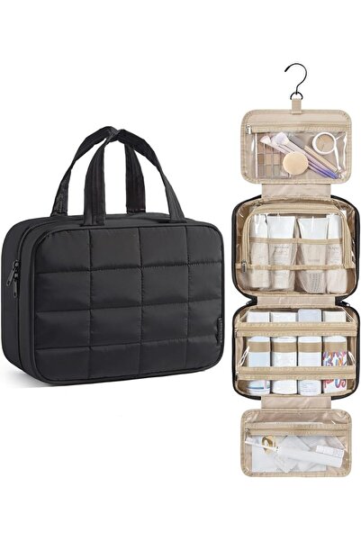 BAGSMART Travel Toiletry Bag with Jewelry Organizer, Hanging Travel Bag for T...