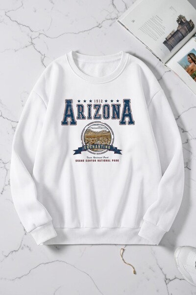 trendypassion Unisex Arizona Printed Crew Neck Sweatshirt