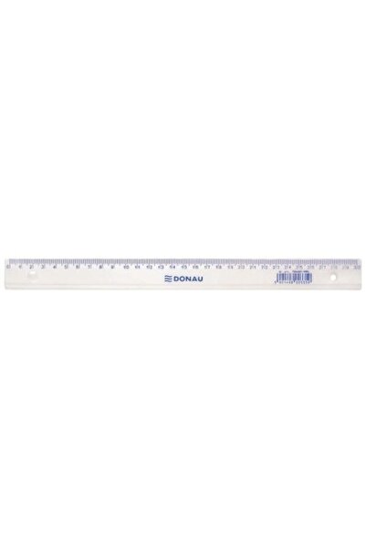 MC Micostore Rigla din plastic DONAU 30 cm transparent 500/bax