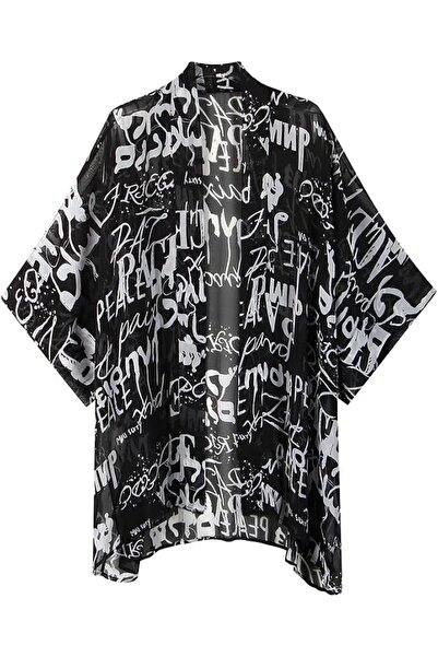 GENERAL Women Bohemian Chiffon Kimono Cardigan Beach Cover Up Bikini Shawl Bl...