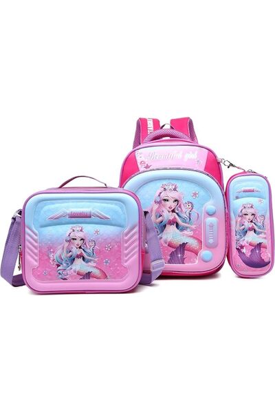 Stargold Girls 3 Pieces Combo Baby Backpack 12 Inch With Adjustable Strap Sch...