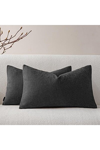a moment Pack of 2 Decorative Chenille Cushion Cover Throw Pillow Covers with...