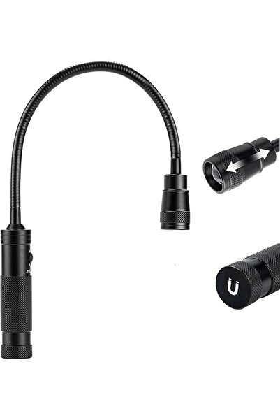 TERRIFI LED Work Light, 500 Lumen Flexible Gooseneck Flashlight with Magnetic...