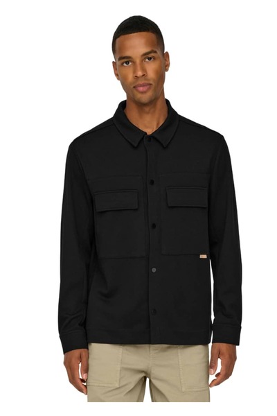 Only & Sons Jake Pique Πουκάμισο 22030816 – Black - m