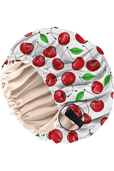 GENERAL Silk Satin Bonnet for Sleeping, Double Layer Elastic Adjustable Reusa...