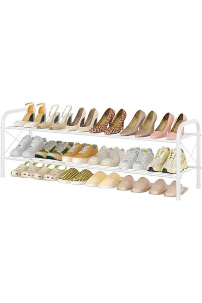 GENERAL Hoctieon 2 Tier Shoe Rack for Closet, Shoe Rack FreeStanding, Entrywa...