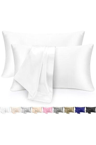 Zoye Satin Pillowcase for Hair and Skin - Similar to Silk Pillowcase, 2 Pack ...
