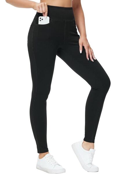 THE GYM PEOPLE Women's High Waisted Jeggings Pants Stretchy Jean Leggings | A...
