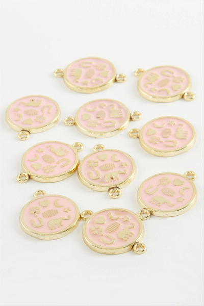 SORA GROUP Round Double Handle Enamel Bracelet and Pendant Apparatus 1 Piece