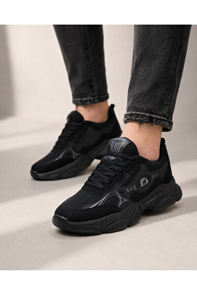 Jagulep Erkek Kalın Taban Chunky File Detaylı Bağcıklı Günlük Sneaker Spor Ay...