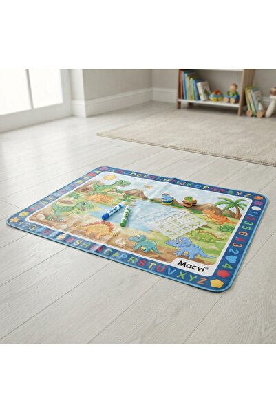 DeaL Covor educativ cu dinozauri 100x70 cm — Distracție și învățare! 🦖 🎨