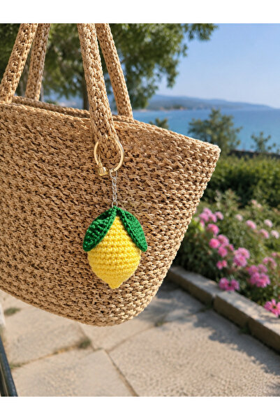 ADeN Accessories & Punch El Örgüsü Amigurumi Limon Anahtarlık Çanta Aksesuarı...