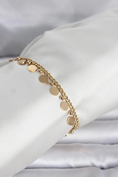 SORA GROUP 316L Steel Gold Color Sequin Model Women's Bracelet