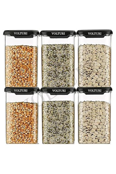 Generic Air Tight Containers for Kitchen Storage (Pack of 6, 1200 ML), Kitche...