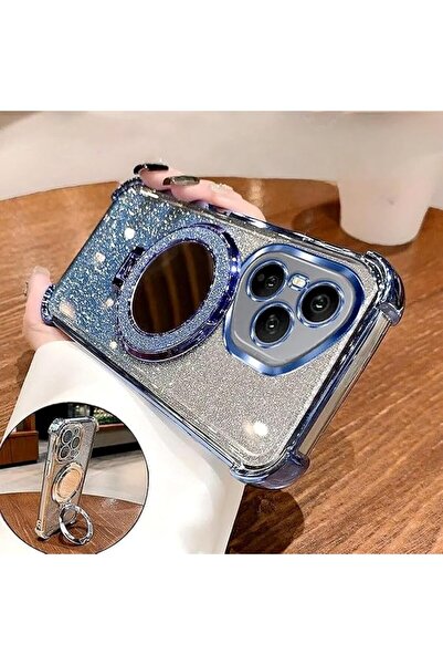 Generic Magnetic Glitter Case for Honor 400 Pro 5G，Camera Lens Protector，Spar...