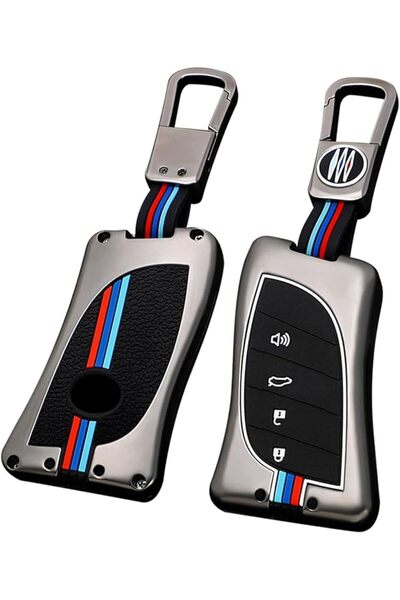 KASTWAVE For Lexus Key Fob Cover, Metal Shell & Soft Silicone Protective Car ...