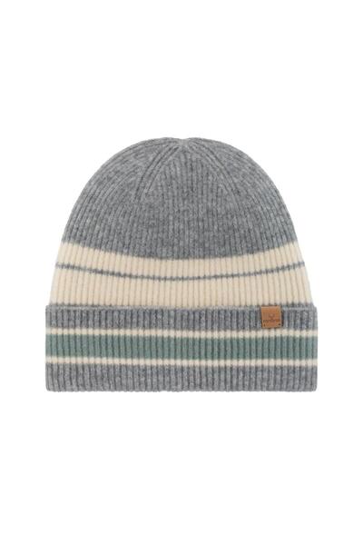 Nordbron Gray Felony Ribbed Striped Women's Knitwear Basic Plain Winter Beret...
