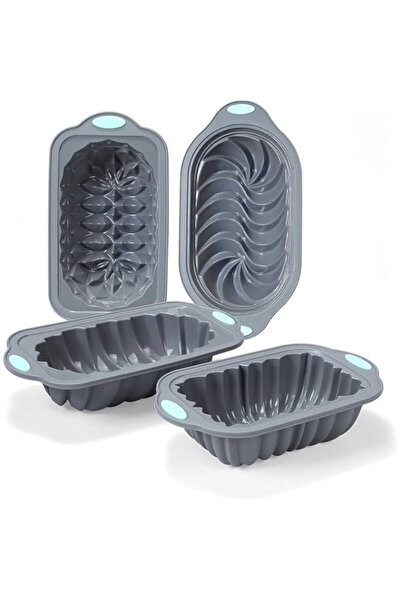 Generic Tazweeq 4-Piece Silicone Loaf Pan Set for Toast, Non-Stick Kitchen Ov...
