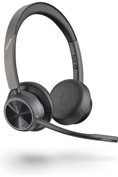 Plantronics Voyager 4320 UC Ασύρματα Ακουστικά Πολυμέσων Επί του Αυτιού με Μι...