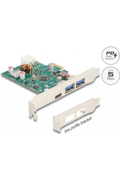 DELOCK Ελεγκτής PCI με θύρα Type-C Κωδικός: 90229