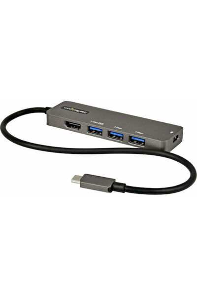 startech Σταθμός σύνδεσης USB-C με HDMI 4K PD Ethernet Γκρι (DKT30CHPD3)