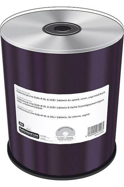 MediaRange Εγγράψιμο DVD+R 8x 8.5GB Κουτί 100 τεμαχίων 100 τεμάχια Κωδικός: M...