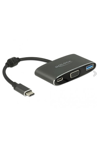 DELOCK 62992 Σταθμός σύνδεσης USB-C με 4K PD Γκρι