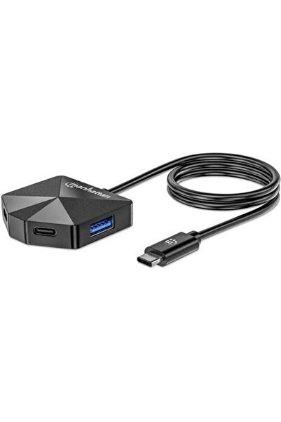 MANHATTAN Διανομέας USB 4 Θυρών USB 3.2 με σύνδεση USB-C Κωδικός: 181150