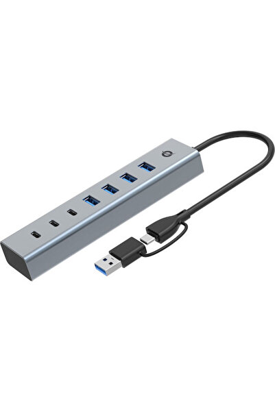 CONCEPTRONIC Διανομέας USB 7 Θυρών USB 3.0 με σύνδεση σε υπολογιστή USB-A / U...