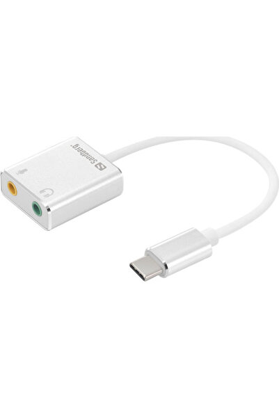 Sandberg Εξωτερική Κάρτα Ήχου USB-C 2.0 Λευκή (136-26)