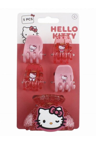 Cerda Σετ Κλιπ Μαλλιών Hello Kitty Friends για Παιδιά με Κλάμερ, 5 Τεμάχια