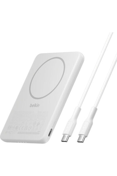 Belkin BoostCharge Λεπτό Μαγνητικό MagSafe Power Bank 5000mAh με Θύρα USB-C Λ...