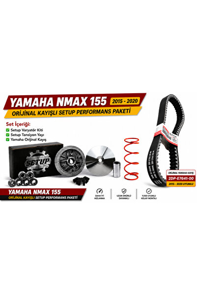 Setup Motorcycle Nmax 155 2015-2020 Orijinal Kayışlı Varyatör Seti