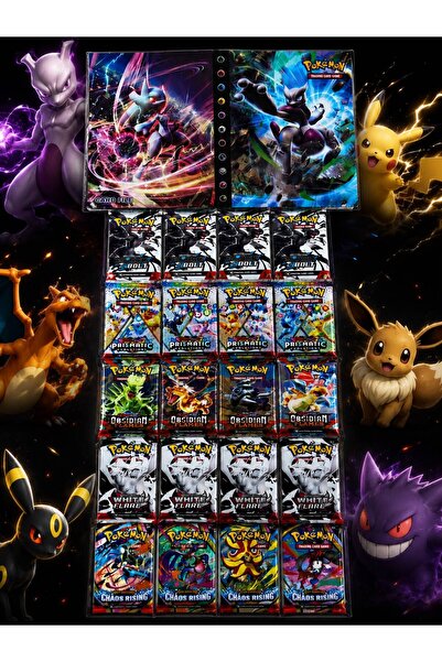 Abetto Market Pokemon Game Card 5 Sets in One, Total 20 Packs of Pokemon Game...