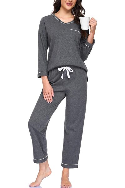 GENERAL EA'S SECRET 100% cotton Pajamas for Women Summer Lightweight Long Sle...