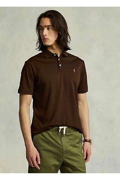 Ralph Lauren Blue Special Cut Pony Embroidered Iconic Mesh Polo Shirt