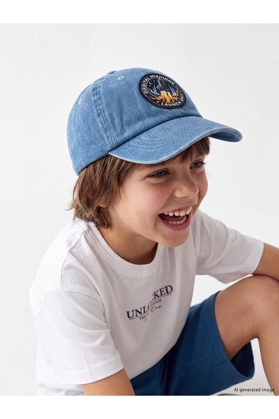 LC Waikiki Original Space Themed Embroidered Boy's Cap