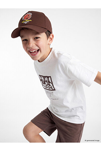 LC Waikiki Trendlucky Boys' Cap with Printed Difference