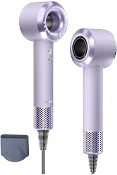 Sunhome Supersonic Professional Hair Dryer, Purple Metal, 110,000 RPM Brushle...