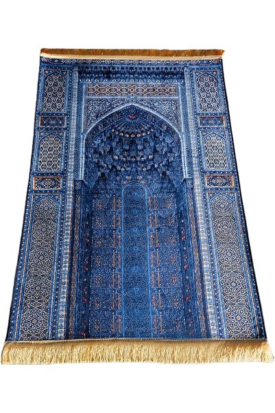 0TO1 TECH سجادة صلاة، 80 * 120 سم، سجادة صلاة إسلامية ناعمة من المخمل مع تصمي...