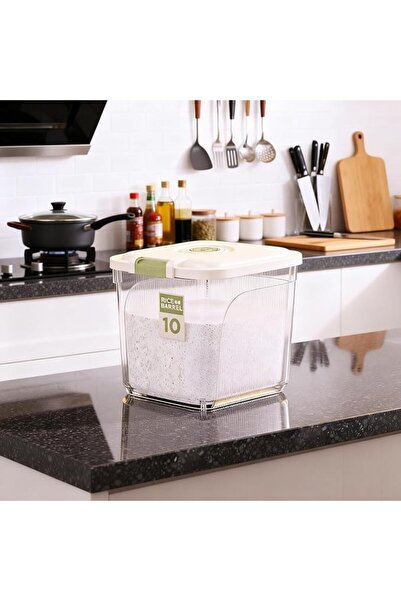 Vinnatsu Rice Storage Container, Household Rice Barrel, Food Flour Storage Bi...