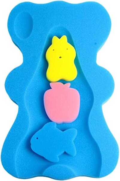 HALAMODO Soft Infant Bath Sponge Skid Proof Baby Bath Tub, Baby Bath Cushion,...