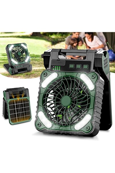 Morvena Picks Ventilator portabil alimentat cu energie solară, cu o baterie r...