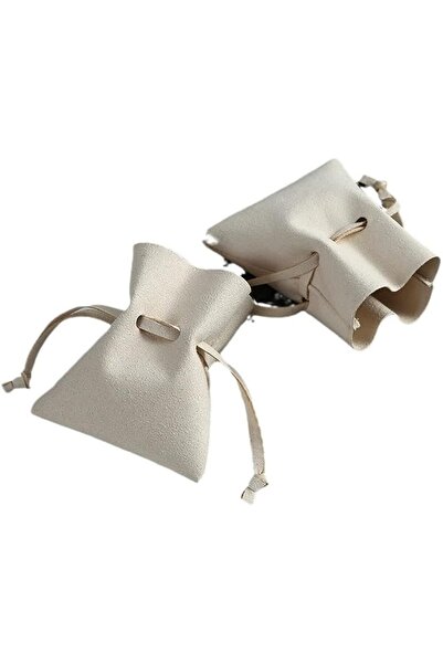 Bukela 10Pcs Microfiber Jewelry Pouch, 8x7cm Drawstring Pouch, Envelope Style...