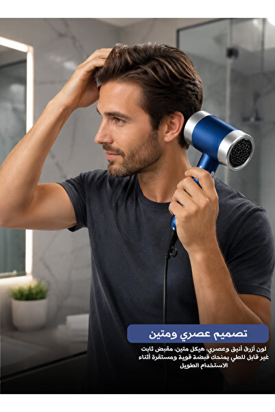 WIZEZO مجفف شعر عالي السرعة بقوة 1600 واط مع محرك بدون فرشاة بسرعة 110,000 دو...