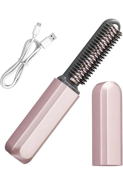Generic Mini Hair Straightener Rechargeable Straightening Curling Styling Too...