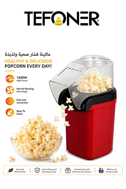 TEFONER 1200W Popcorn Maker Machine The Popcorn Maker Is Quick and Easy to Cl...